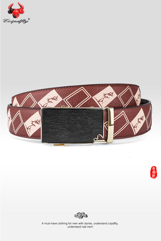 [ 200 ] Inclusiveness Edition: Burgundy Plaid Belt