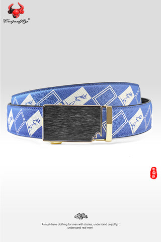 [ 224 ] Inclusiveness Edition: Dark Blue Plaid Belt