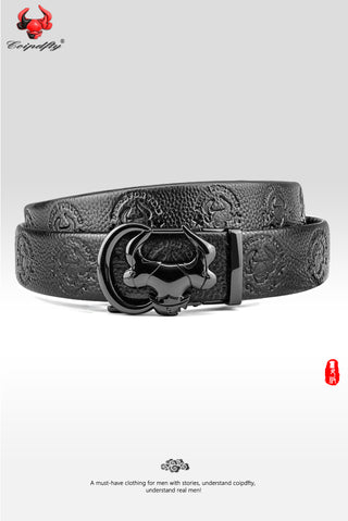 [ 76 ] Striver’s Edition: Top - grain Leather Printed Belt