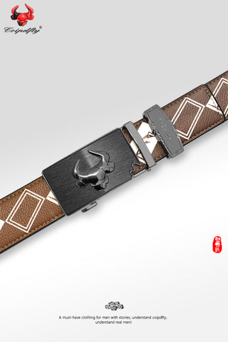 [ 124 ] Tenacity Series: Coffee Plaid Belt