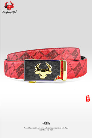 [ 108 ] Tenacity Series: Red Plaid Belt