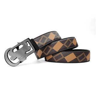 [ 13 ] Insight Edition: Black Brown Pure Plaid Belt