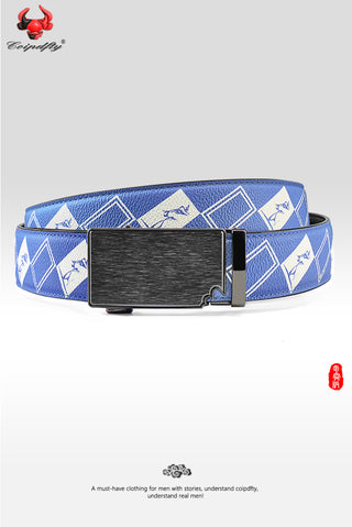 [ 224 ] Inclusiveness Edition: Dark Blue Plaid Belt