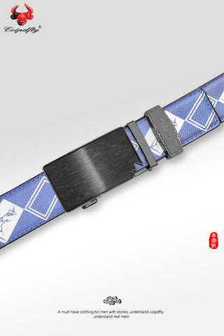 [ 224 ] Inclusiveness Edition: Dark Blue Plaid Belt