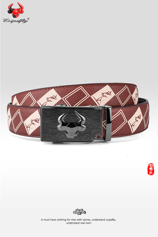 [ 120 ] Tenacity Series: Burgundy Plaid Belt