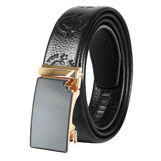 [ - ] Gold Tone Flat Men's Belt