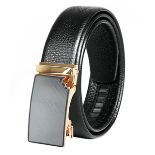 [ - ] Gold Tone Flat Men's Belt