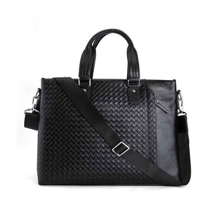 Coipdfty Leather Handbag Business Office Briefcase Genuine Leather Laptop Bag For Men