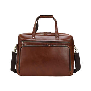 Coipdfty Real Leather 15.6 inch Laptop Bag Waterproof Business Briefcase For Daily Work