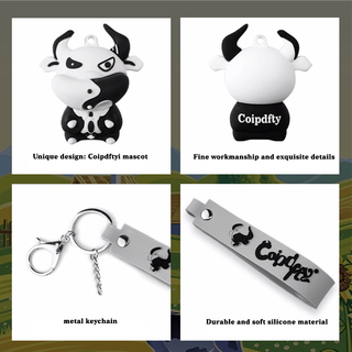 [ 297 ] Charming Zodiac Mascot Keychain – Unique Cartoon Design for Couples, a Perfect Gift!