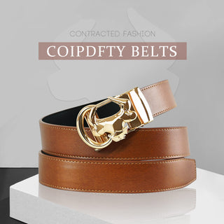 Cowboy Style Leather Belt for Men, Italian Real Solid Leather, Casual Jeans Belt