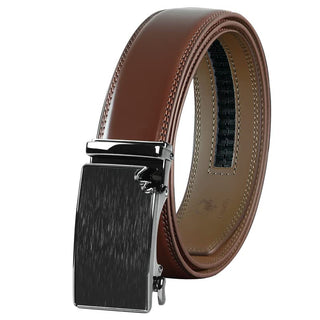 Black Buckle Belt, Two-Layer Cowhide, Cowhide Belt, Genuine Leather Belt