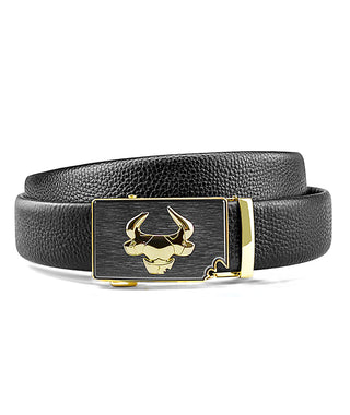 Men top Layer Cowhide Leather Lychee Pattern Belt