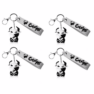 [ 297 ] Charming Zodiac Mascot Keychain – Unique Cartoon Design for Couples, a Perfect Gift!