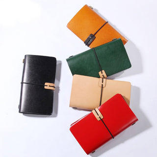 Luxury Genuine Leather Notebook Cover Travellers Vegetable Leather Diary Journal Notebook Cover WIth Card Slot