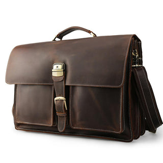 Coipdfty New Arrival Genuine Leather Laptop Bag Briefcase For Men