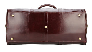 Carry on Large Capacity Luxury Travel Weekend Holdall Bag Genuine Leather Garment Duffel Bag