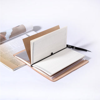 Luxury Genuine Leather Notebook Cover Travellers Vegetable Leather Diary Journal Notebook Cover WIth Card Slot