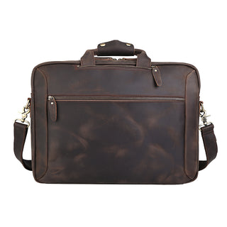 Coipdfty Vintage Convertible Genuine Leather Backpack Briefcase Dual Purpose