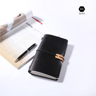 Luxury Genuine Leather Notebook Cover Travellers Vegetable Leather Diary Journal Notebook Cover WIth Card Slot