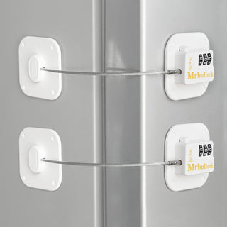 2 Pack Refrigerator Lock Fridge Locks for Kids Keyless Child Safety Cabinet Locks for Cabinets Closets Drawers Window Electrical Appliances